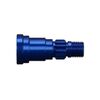 Stub axle, aluminum, blue-anodized (1 )