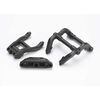 Wheelie bar mounts/ rear skidplate black