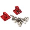 3-YA-0462RD-1/10 RC Rock Crawler Accessories Heavy Duty Four Bolt Lunette Ring Tow Hook Red