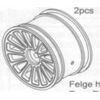 Felgen hinten weiss (2) X4 Blizzard