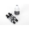TRX8260-Shocks, GTS, silver aluminum (assembled with spring retainers) (2)