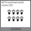 AB1610041-M2*5 round head socket screws (10)