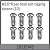 AB1610045-M2.6*8 pan head selt-tapping screws (10)