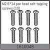 AB1610048-M2.6*14 pan head selt-tapping screws (10)