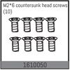 AB1610050-M2*6 countersunk head screws (10)