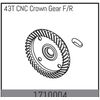 AB1710004-43T CNC Crown Gear F/R