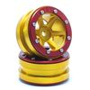 ABMT0030GOR-Beadlock Wheels PT-Slingshot Gold/Red 1.9 (2 pcs)