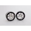 ABMT0030SB-Beadlock Wheels PT-Slingshot Silver/Black 1.9 (2 pcs)&#160;