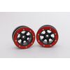 ABMT0060BR-Beadlock Wheels PT-Claw Black/Red 1.9 (2 pcs)&#160;