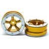 ABMT0010GOS-Beadlock Wheels PT-Safari Gold/Silver 1.9 (2 pcs)