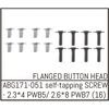 ABG171-051-Button Head Screw M2.3*4 (8) / M2.6*8 (8)