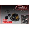 6M-POCS400B-OPTIMA 4 Shoes Flywheel set - 34 mm Black