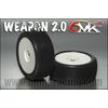 6M-TU152140-WEAPON 2.0 Tyres in 21/40 compound glued on rims (Pair)
