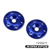 JC2214-1-Finnisher - 1/8th buggy / truck - screw-in type aluminum wing button - blue