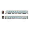 SNCF, 2-er Set DEV Inox, B6Dtj + B9tj, Ep IV/V