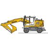 Liebherr Mobilbagger mit Löffel