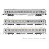 SNCF 3 Inoxwagen La Mouette 2xA9/A5 Bar Ep III