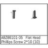 ABZ86101-35-Flat Head Phillips Screw 2*10 - Mini AMT (10)