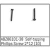 ABZ86101-38-Self-tapping Phillips Screw 2*12 - Mini AMT (10)