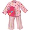 Pyjama rosa bunt mit Herzkissen 30-33 cm