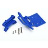 Bumper, front / bumper mount, front / 4x23mm RM (2)/ 3x10mm RST (2) (blue)