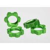 Wheel nuts, splined, 17mm (green-anod ized) (4)