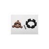 Cush drive key/ pin/ elastomer damper