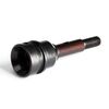 Stub axle, front, steel-splined const