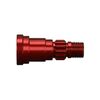 Stub axle, aluminum (red-anodized)