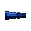 Stub axle, aluminum (blue-anodized)