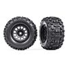 LEM7876-Tires &amp; wheels, assembled, glued (XRT Race black wheels, Sledgehammer tire s, foam inserts) (left &amp;