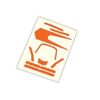 ATON Decals, high visibility, orange