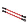 LEM8145R-Suspension links, rear lower, red (2)&nbsp; (5x115mm, powder coated steel) (assembled with hollow balls)