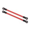 Suspension links, rear lower, red (2) (5x115mm, powder coated steel) (asse mbled with hollow balls) (for use wit