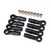 Rod ends, extended (standard (4), ang led (4))/ hollow balls (8) (for use w ith TRX-4 Long Arm Lift Kit)