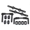 Body mounts, front & rear/ body mount posts/ body mount sliders