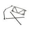 Tube chassis, center support/ cage to p/ rear cage support (satin black chr ome-plated)