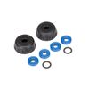 Double seal kit, GTR shocks (x-rings (4)/ 4x6x0.5mm PTFE-coated washers (2 )/ bottom caps (2)) (renews 2 shocks)