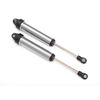 Shocks, GTR, 160mm, silver aluminum ( fully assembled w/o springs) (rear, n o threads) (2)