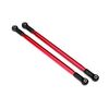 Suspension link, rear (upper) (alumin um, red-anodized) (10x206mm, center t o center) (2) (assembled with hollow