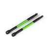 Push rods, aluminum (green-anodized), heavy duty (2) (assembled with rod e nds and threaded inserts)