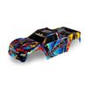 LEM8931-Body, Maxx, Rock n' Roll (painted, de cals applied) (fits Maxx with extende d chassis (352mm wheelba
