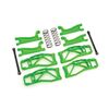 LEM8995G-Suspension kit, WideMaxx, green (incl udes front &amp; rear suspension arms, fr ont toe links, rear shoc