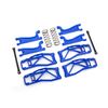 Suspension kit, WideMaxx, blue (inclu des front & rear suspension arms, fro nt toe links, rear shock springs)