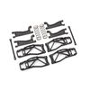 Suspension kit, WideMaxx, black (incl udes front & rear suspension arms, fr ont toe links, rear shock springs)