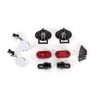 Side mirrors (left & right)/ mounts ( 2)/ tail light lens (2)/ retainers (2 )/ 1.6x7 BCS (self-tapping) (6) (fits