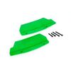 Mud guards, rear, green (left and rig ht)/ 3x15 CCS (2)/ 3x25 CCS (2)