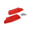 LEM9519R-Mud guards, rear, red (left and right )/ 3x15 CCS (2)/ 3x25 CCS (2)