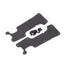 LEM9634-Suspension arm covers, black, rear (l eft and right)/ 2.5x8 CCS (12)