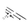 Axle shafts, front (2), rear (2)/ stu b axles, front (2) (hardened steel)/ 1.5x7.8mm pins (2)/ 1.5x6mm pins (4)/